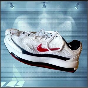 Nike Air Men's White and Red Athletic Shoes
